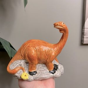 Vintage 1987 Dinosaur Unique Small World Brontosaurus Statue Figure Baby Room